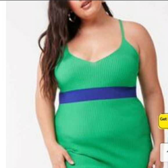 Forever 21+ Knitted Strappy Dress 0X - Picture 1 of 6
